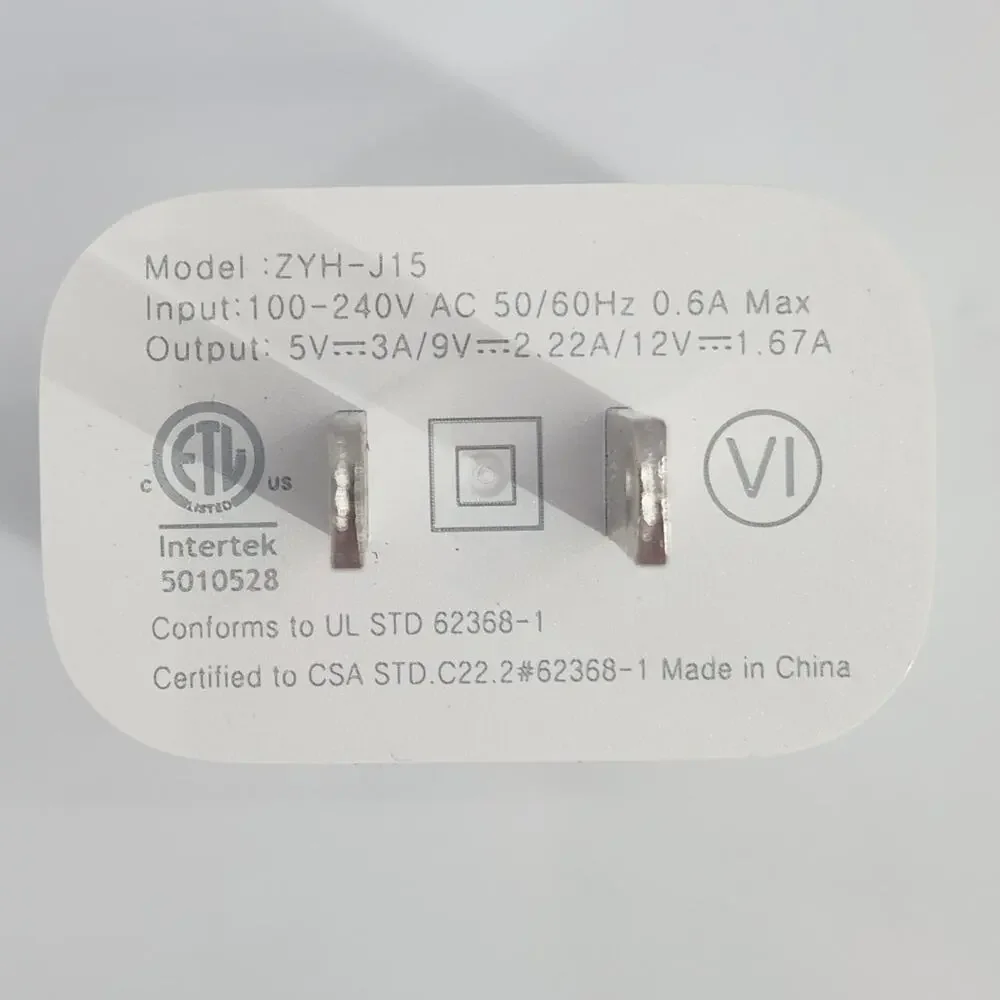 Box of 3 Wall Charger Blocks, High-Speed USB-C Square ONLY - NO CORDS